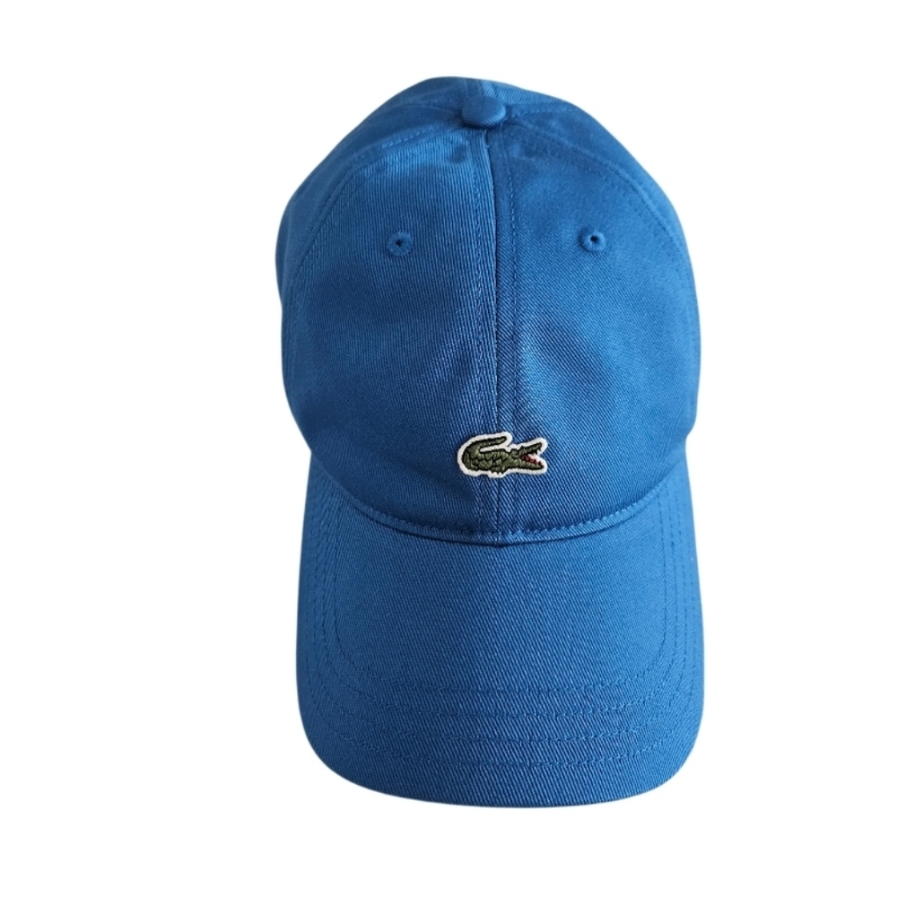 Lacoste Royal Blue Cotton Baseball Cap with Crocodile Patch